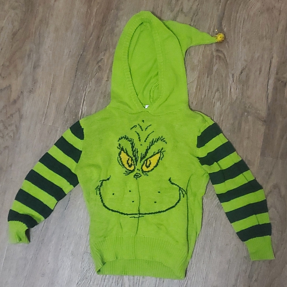 Kids Toddlers Grinch sweater 3T